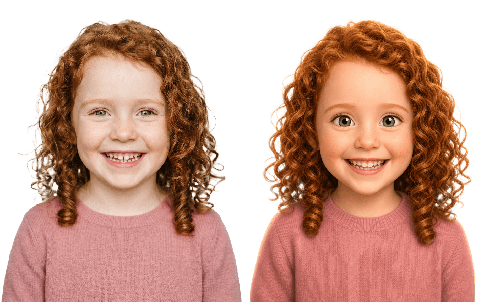 Photo de Léa transformée en illustration