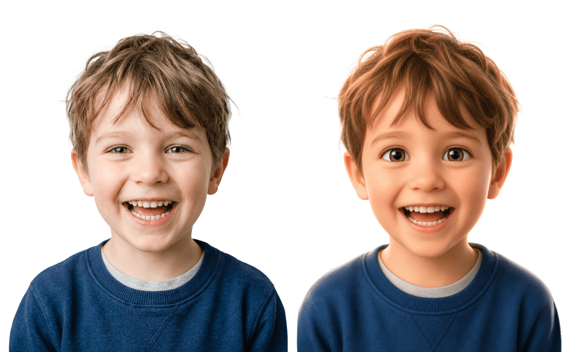 Photo de Lucas transformée en illustration